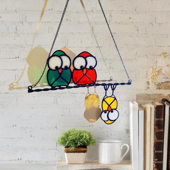 Tel Üzerinde Vitray Kuş