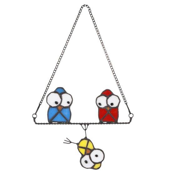 Tel Üzerinde Vitray Kuş