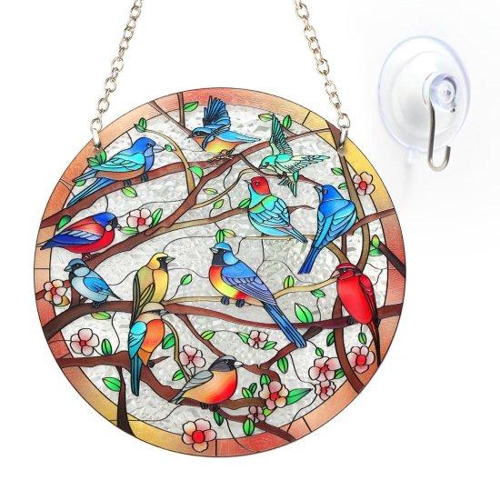 Tel Üzerinde Vitray Kuş