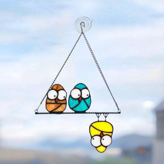 Tel Üzerinde Vitray Kuş