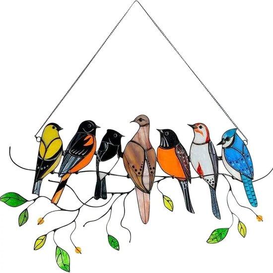 Tel Üzerinde Vitray Kuş