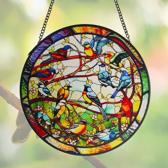 Tel Üzerinde Vitray Kuş