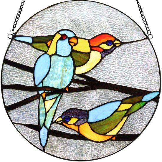 Tel Üzerinde Vitray Kuş