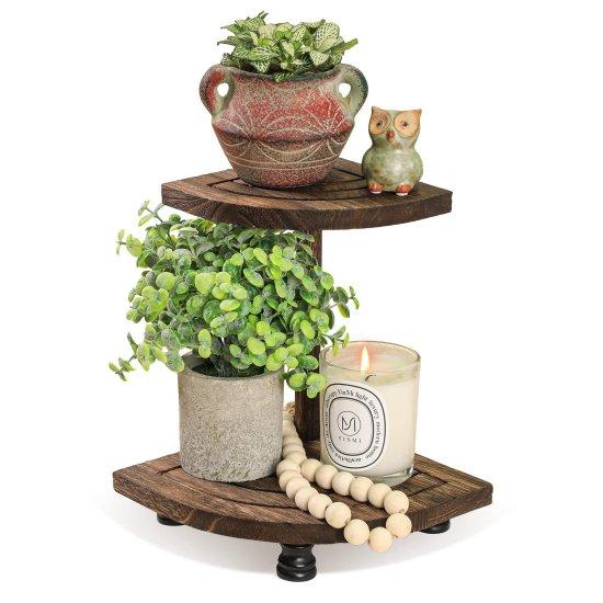 Tezgah Üstü Köşe Rafı