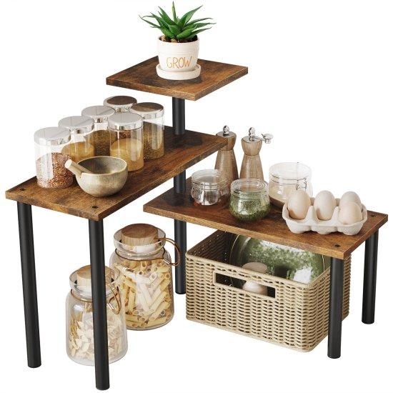 Tezgah Üstü Köşe Rafı