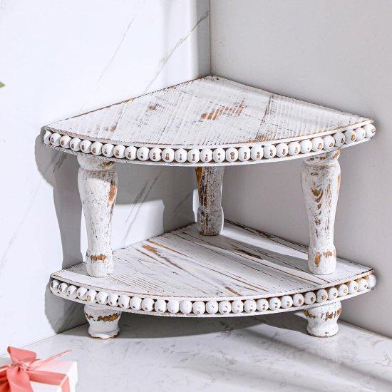 Tezgah Üstü Köşe Rafı