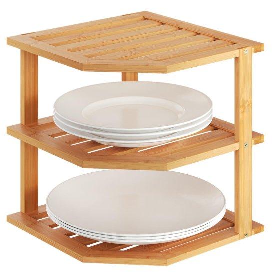 Tezgah Üstü Köşe Rafı