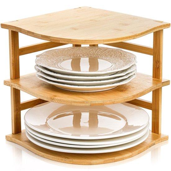 Tezgah Üstü Köşe Rafı