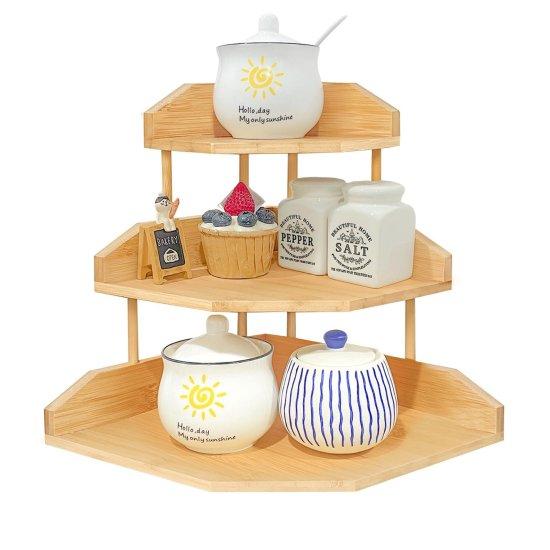 Tezgah Üstü Köşe Rafı