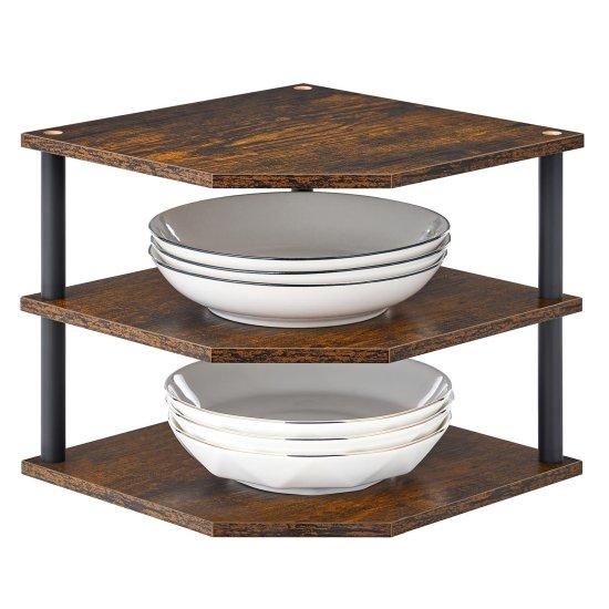 Tezgah Üstü Köşe Rafı