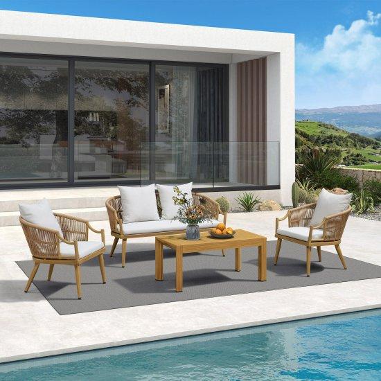 Tik Ağacı Bahçe Mobilyası