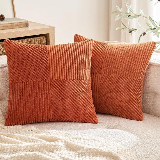 Turuncu Kırlent Kılıfı