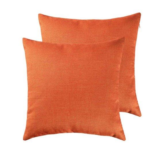 Turuncu Kırlent Kılıfı