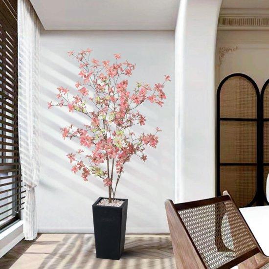 Uzun Vazolu Yapay Köşe Çiçekleri