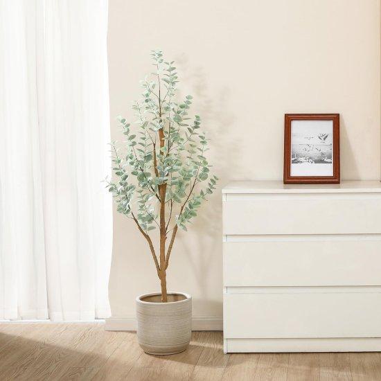 Uzun Vazolu Yapay Köşe Çiçekleri