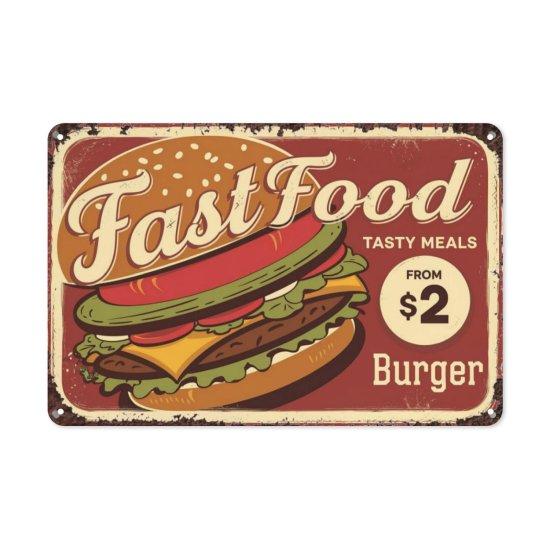 Vintage Burger Tablo