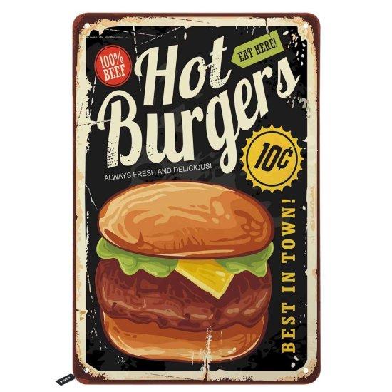 Vintage Burger Tablo