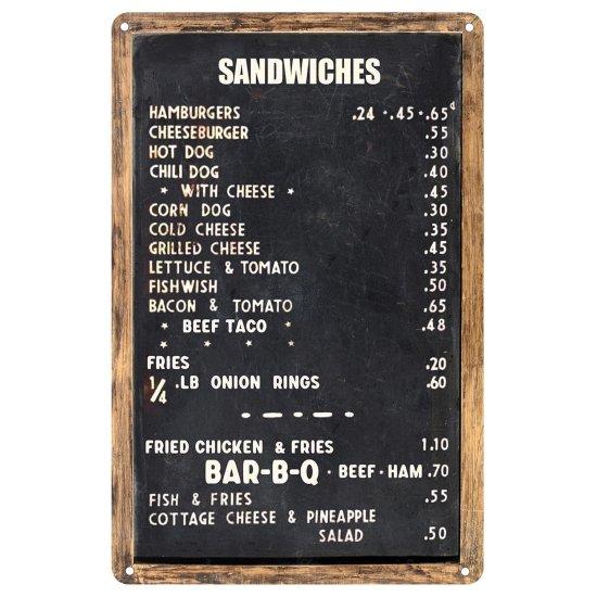 Vintage Burger Tablo