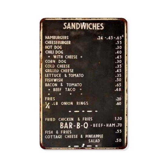 Vintage Burger Tablo