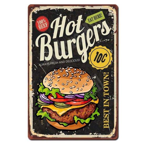 Vintage Burger Tablo