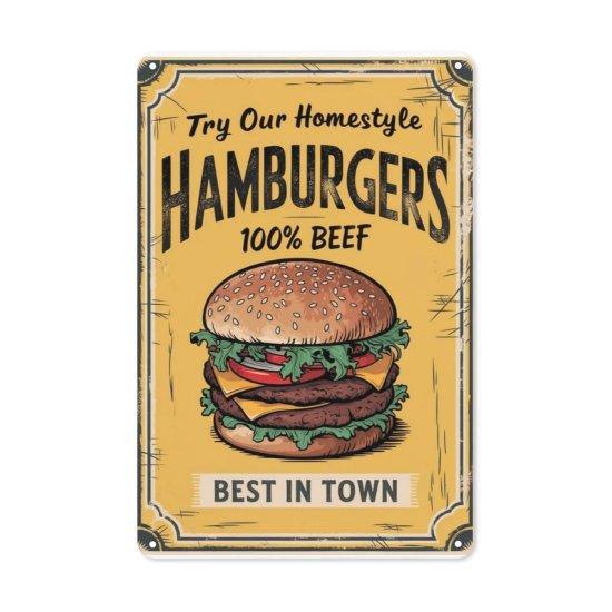 Vintage Burger Tablo