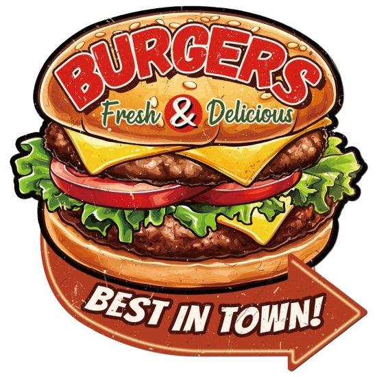 Vintage Burger Tablo