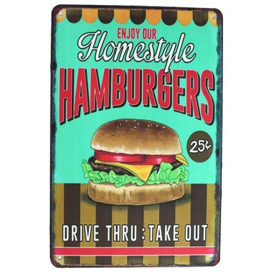 Vintage Burger Tablo