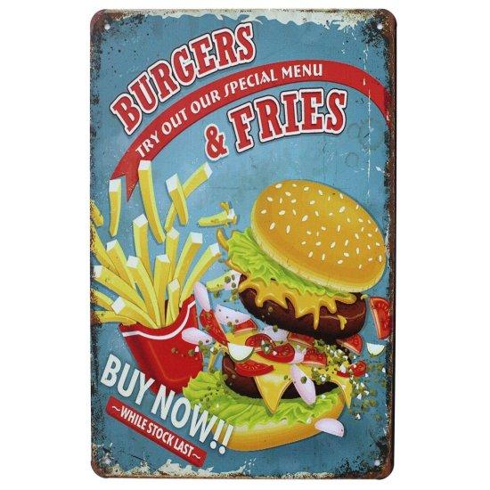 Vintage Burger Tablo