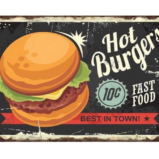 Vintage Burger Tablo