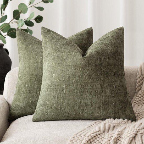 Yeşil Kırlent Kılıfı