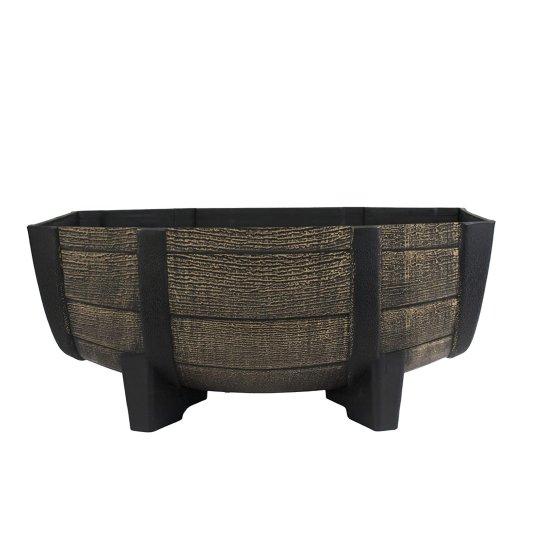 Yuvarlak Ahşap Saksı