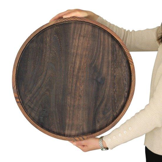 Yuvarlak Ahşap Tepsi