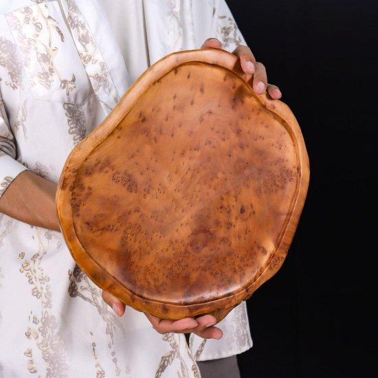 Yuvarlak Ahşap Tepsi