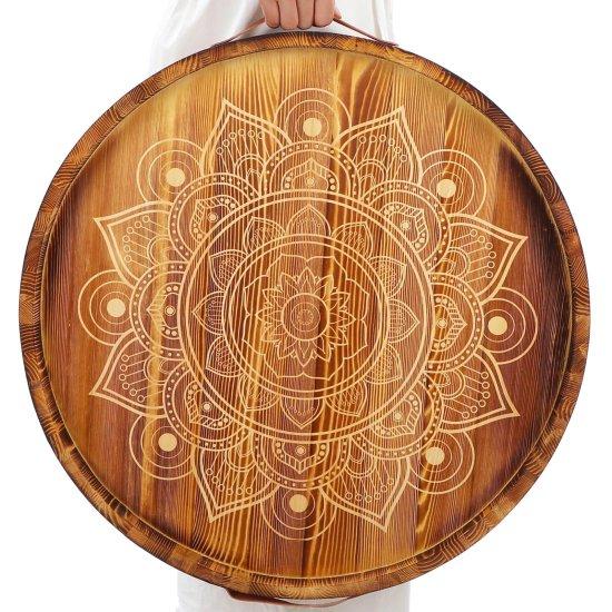 Yuvarlak Ahşap Tepsi