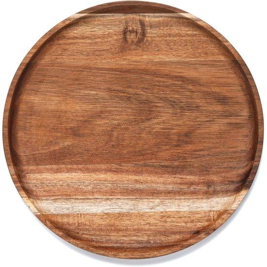 Yuvarlak Ahşap Tepsi