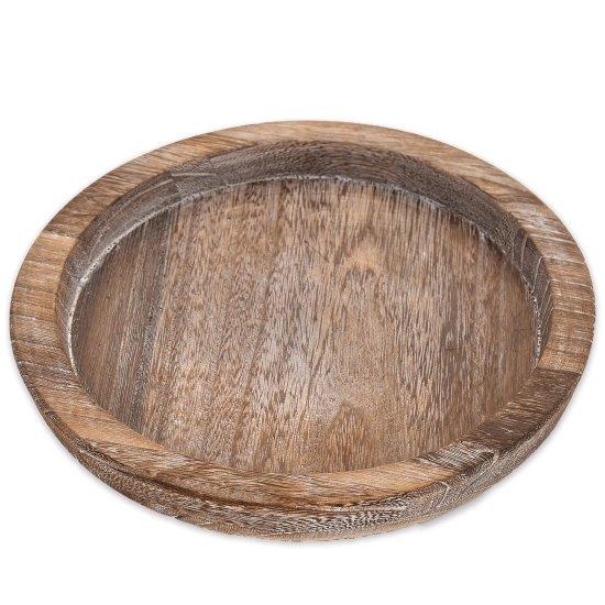 Yuvarlak Ahşap Tepsi