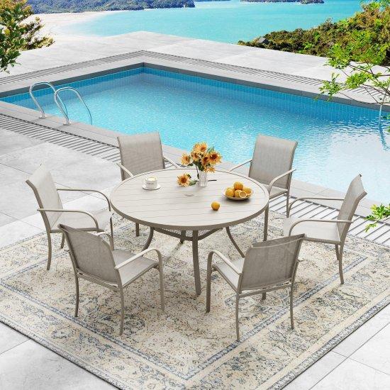 Yuvarlak Balkon Masa Takımı