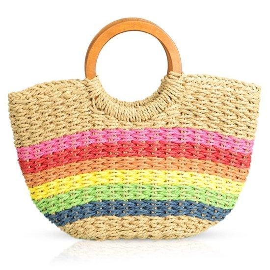 Yuvarlak Hasır Çanta