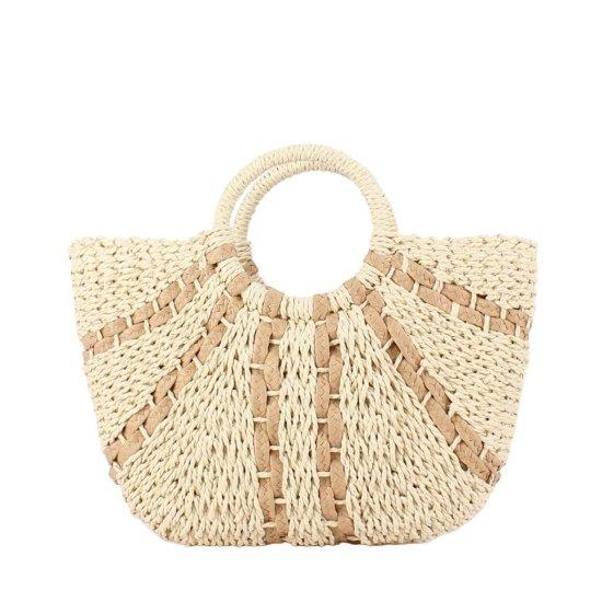 Yuvarlak Hasır Çanta