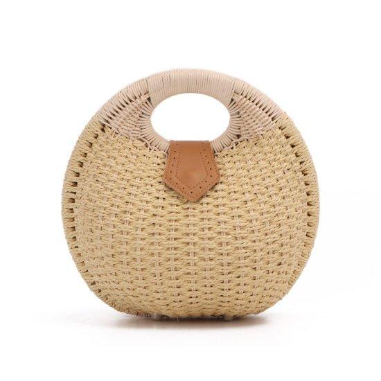Yuvarlak Hasır Çanta