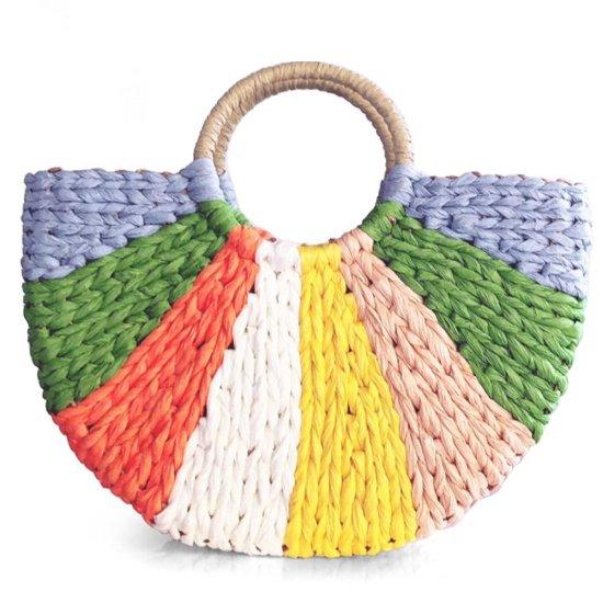 Yuvarlak Hasır Çanta