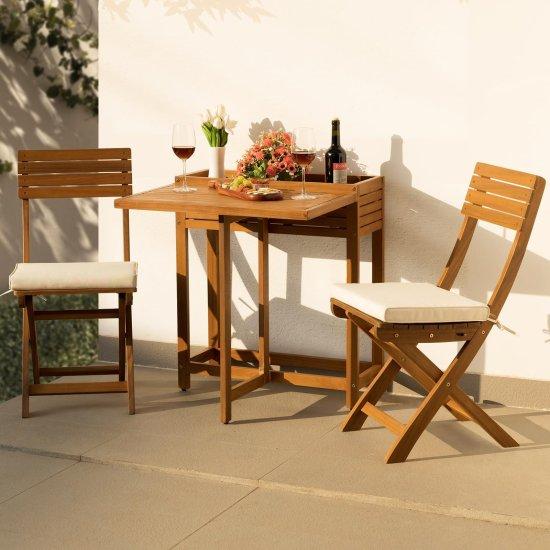 Ahşap Balkon Masası