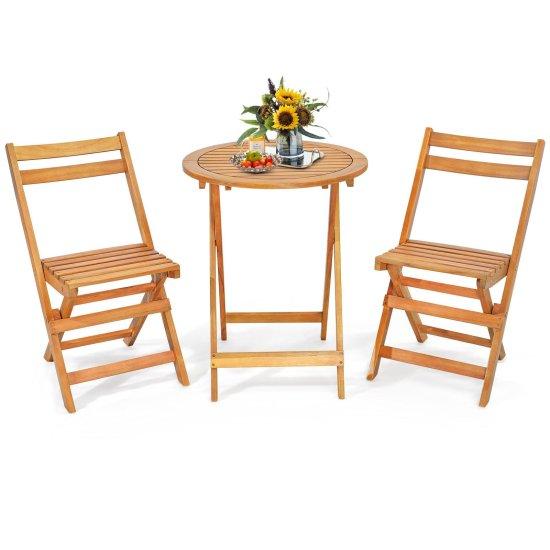 Ahşap Balkon Masası