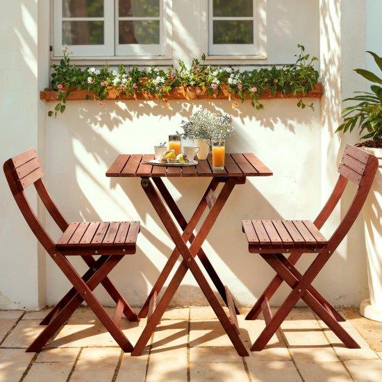 Ahşap Balkon Masası