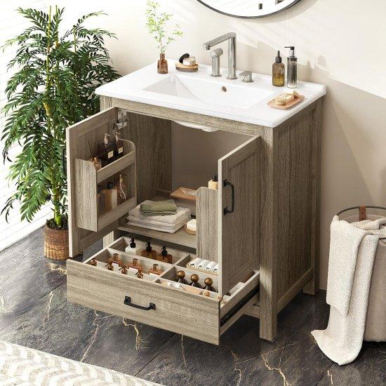 Ahşap Banyo Dolabı