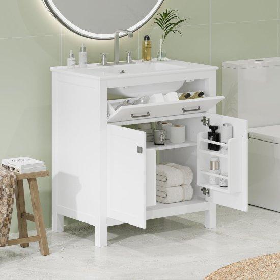 Ahşap Banyo Dolabı