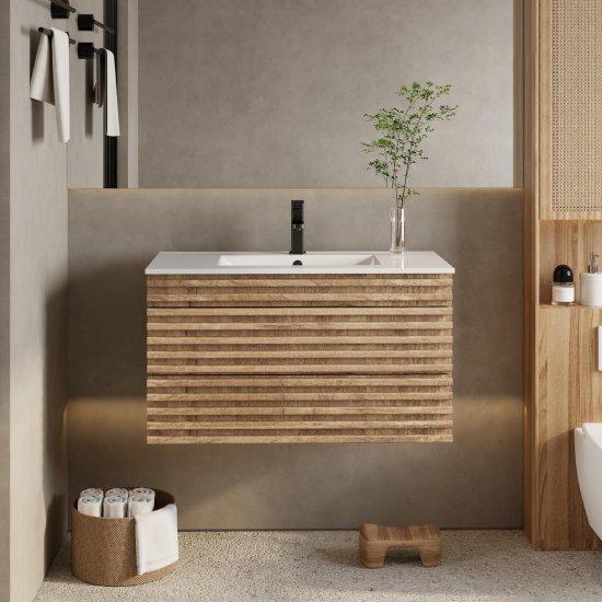 Ahşap Banyo Dolabı