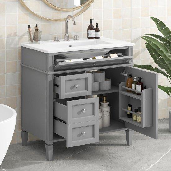 Ahşap Banyo Dolabı