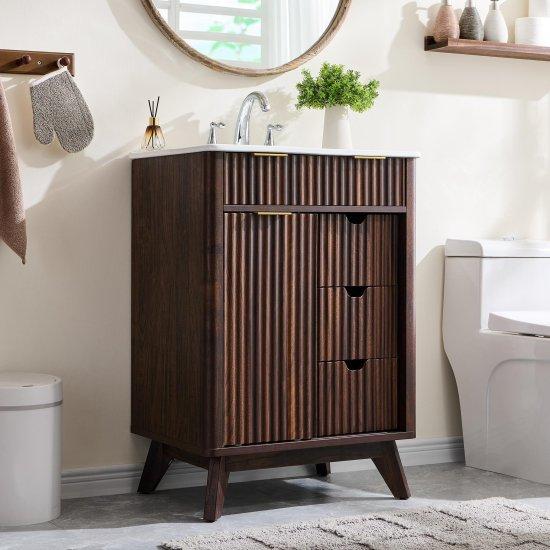 Ahşap Banyo Dolabı
