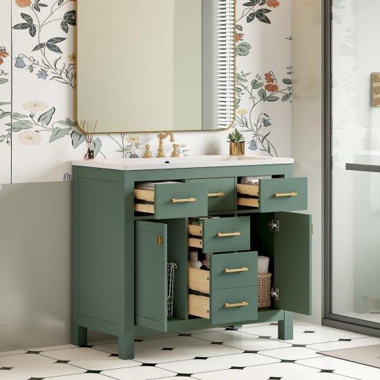 Ahşap Banyo Dolabı